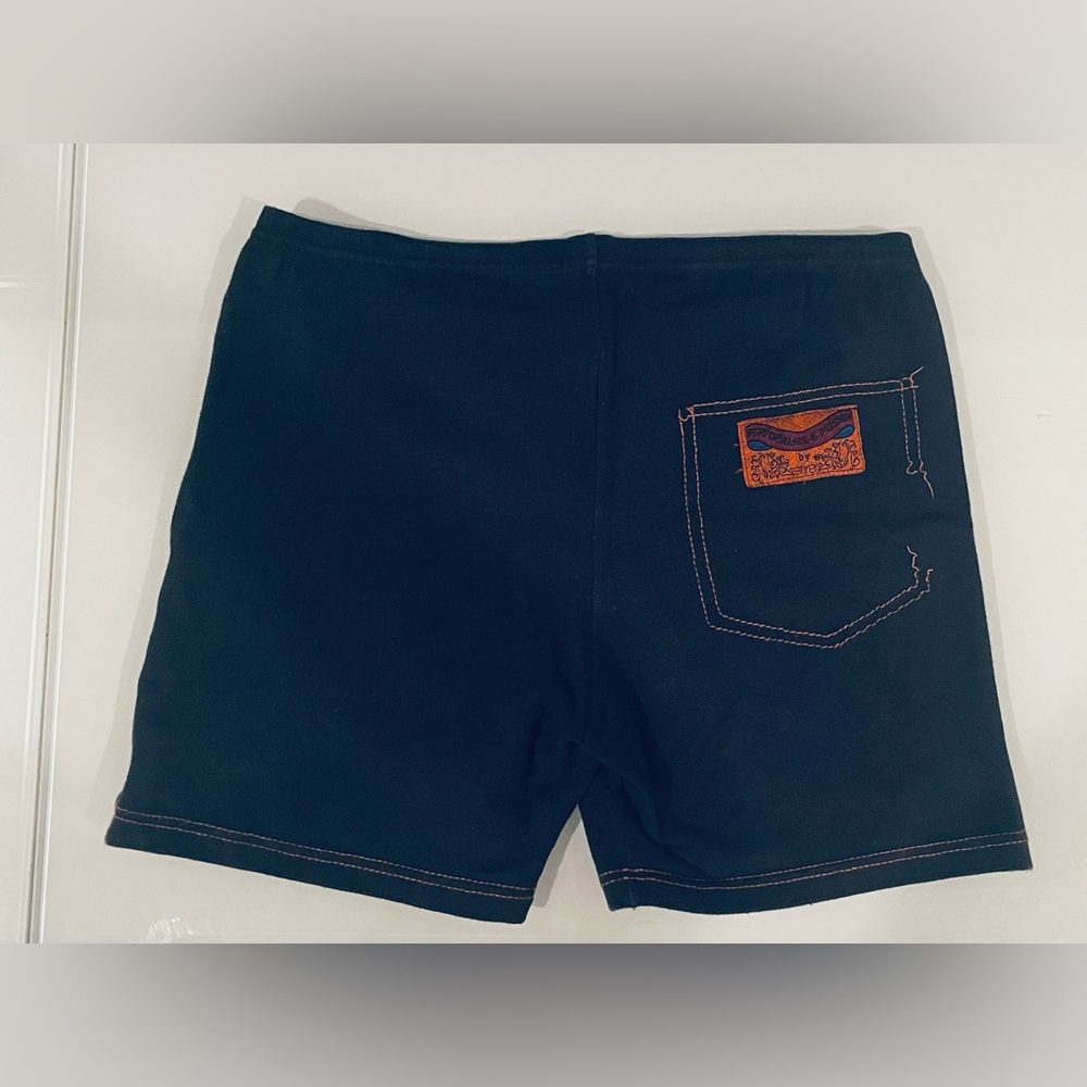 Women stretch black French Shorts